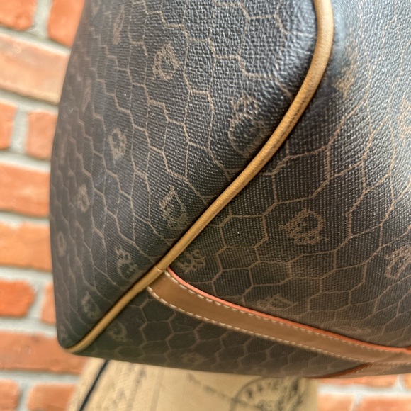 Authentic Vintage Christian Dior Honeycomb Tote w Dior Lock &Key EUC - Picture 8 of 16